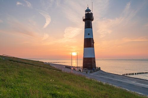 Coucher de soleil au phare