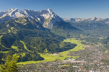 Zugspitze 2962m, Werdenfelser Land, Opper-Beieren, Beieren, Duitsland, van Walter G. Allgöwer