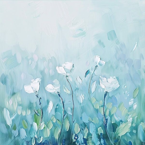 White poppy by Poster Art Shop