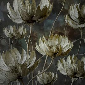 Growing Old - modern fantasy flower still life by FRESH Fine Art