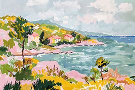 Paysage côtier méditerranéen sur NJ Midnight Studio