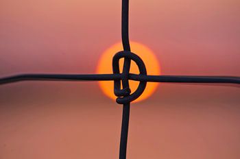 Abstract zonsondergang