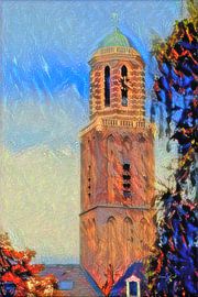 Atmospheric Painting Zwolle Pepper Bus by Slimme Kunst.nl