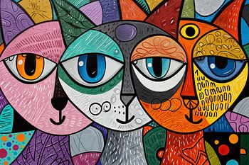 Schilderij Kat | Schilderij Poes