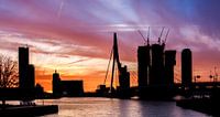 Silhouet Skyline Rotterdam van Prachtig Rotterdam thumbnail