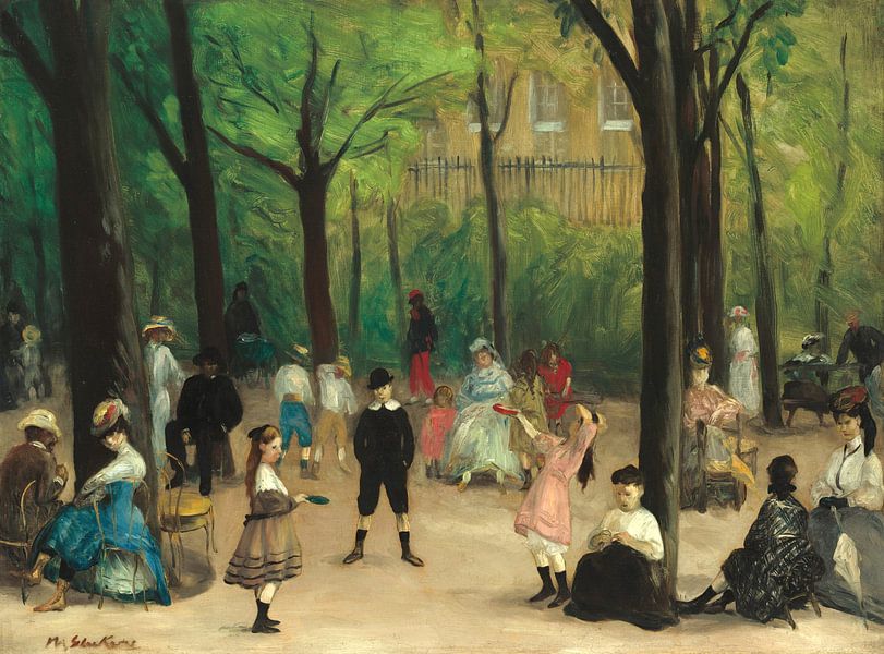Luxembourg Gardens, William James Glackens by Masterful Masters