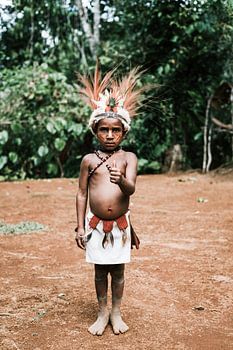 Garçon en Papouasie-Nouvelle-Guinée | Photographie de voyage portrait
