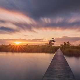 De uitkijktoren in Noordlaren aan het Zuidlaardermeer van Marga Vroom