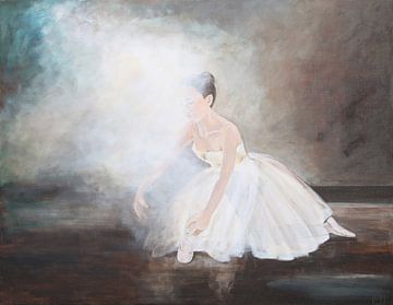 Ballerina girl. Danser in de spotlights. van Linda Dammann