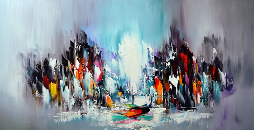 Abstract City by Gena Theheartofart