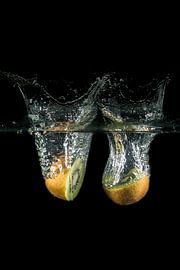 Splash kiwi's by Sandra Tukker