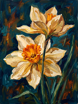 Goldene Blüten in der Tiefe