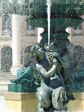 Fontein in Lissabon sur Floor van der Boon