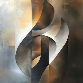 Dynamische Metallic-Reifen von Moderne Kollektion