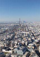 Birds eye view of Paris