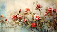 Vintage rose bush