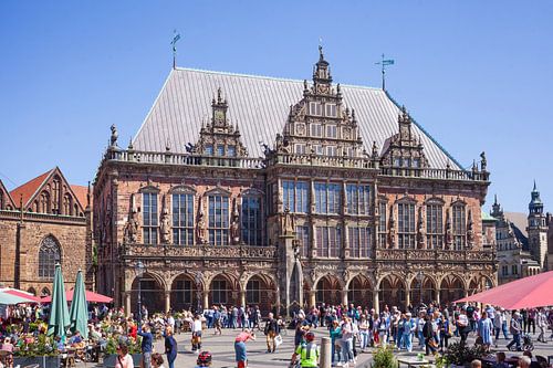 Rathaus und Marktplatz, Bremen, Deutschland, Europa