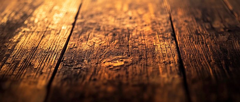 Wooden floor with warm glow by Poster Art Shop