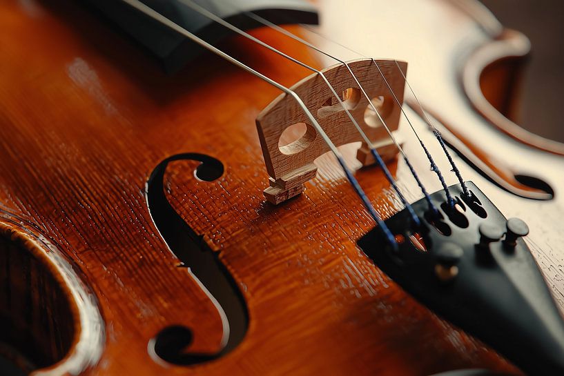 Atmospheric background of musical instrument,  Violin by Ariadna de Raadt-Goldberg