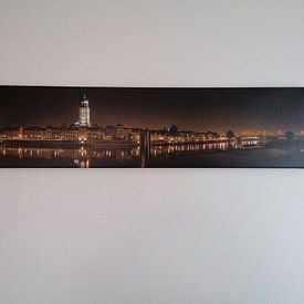 Kundenfoto: Deventer bei Nacht von Tom Smit, auf leinwand