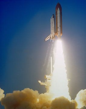 Lancering van de Shuttle Challenger van Digital Universe
