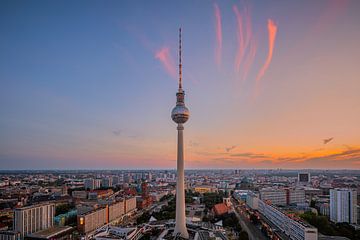 Coucher de soleil à Berlin
