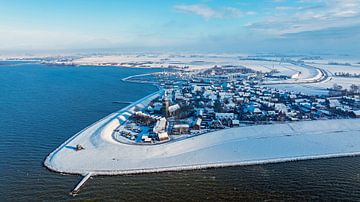 Winteransicht von Hindeloopen am IJsselmeer von Eye on You