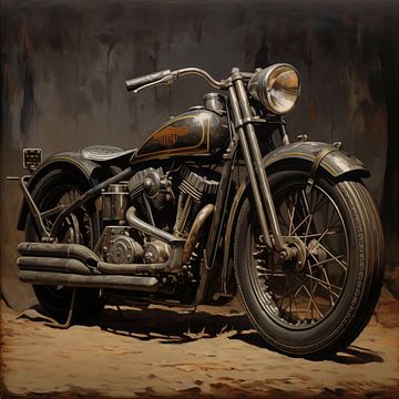 Harley Davidson Modèle D 1929 sur TheXclusive Art