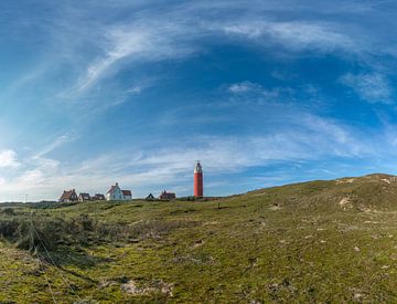 Le phare d'Eierland Texel de jour