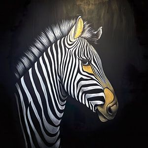 Zebra-Porträt