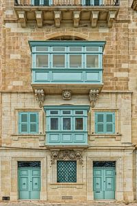 Stattliche alte Fassade, Malta von Marielle Leenders