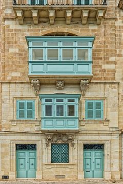 Stattliche alte Fassade, Malta von Marielle Leenders