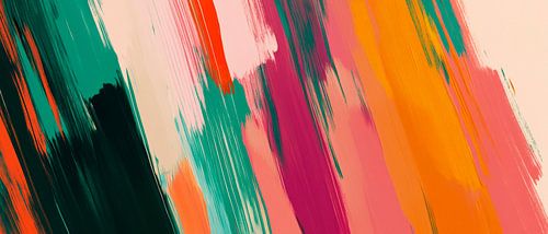 Kleurrijk abstract schilderij акцент
