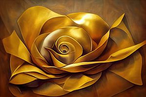 Golden rose by Bert Nijholt