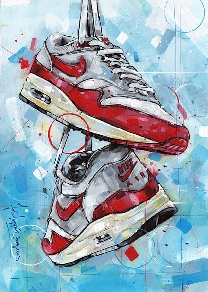 Nike air max 1 peinture par Jos Hoppenbrouwers