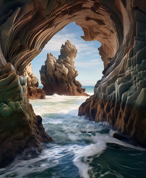 An der Küste von fernlichtsicht