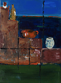 Nature morte sur les falaises sur Kjeld Olsen