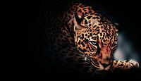 Duistere Jaguar - Panter - Roofdier - Dieren - Ogen - Panterprint van Designer thumbnail