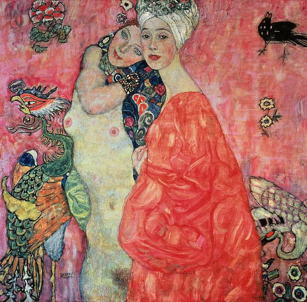 De vriendinnen, Gustav Klimt van Bridgeman Masters