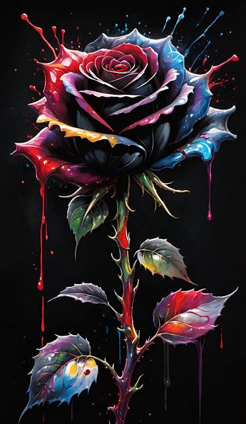 Black rose by Donie Dis