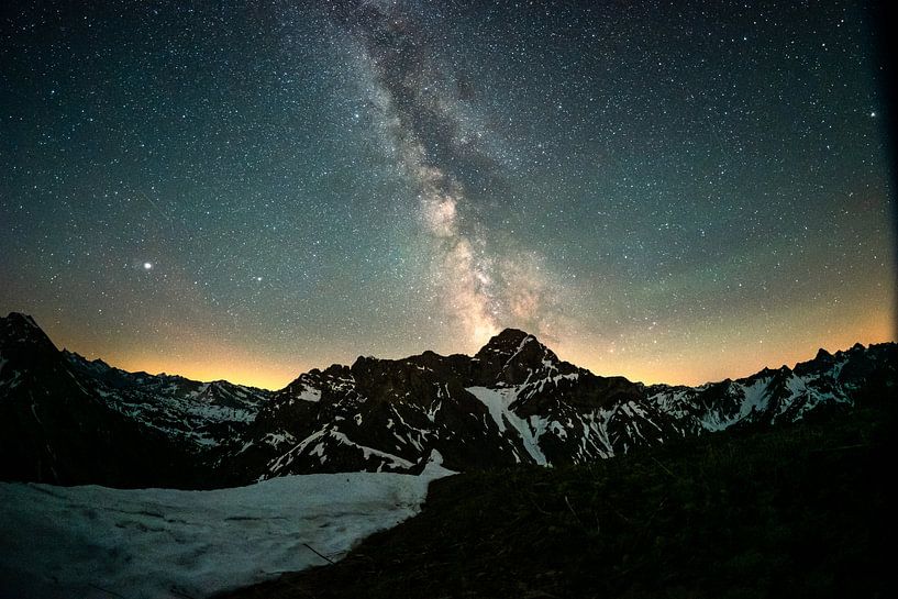 Milky Way over the Great Widderstein by Leo Schindzielorz