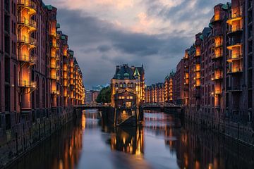 Wasserschloss in der Speicherstadt von Hamburg