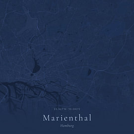 Vintage map of Marienthal, Germany by Prints of Place