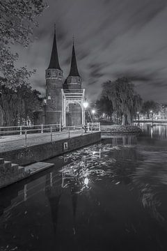 Oostpoort Delft, zwart-wit - 2