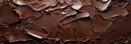 Texture chocolat fondu - Décoration murale de luxe Panorama sur Digitale Schilderijen