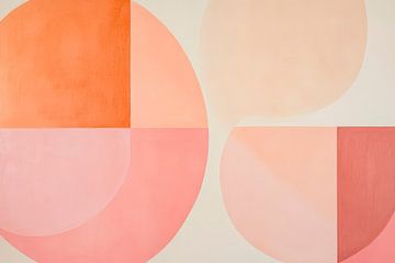Geometric shapes in pastel colours by Poster Art Shop