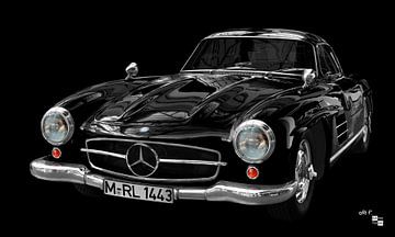 Mercedes Benz 300 SL Gullwing (W 198) van aRi F. Huber