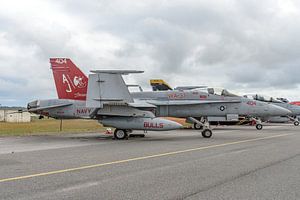 Boeing F/A-18C Hornet der VFA-37 Ragin' Bulls.