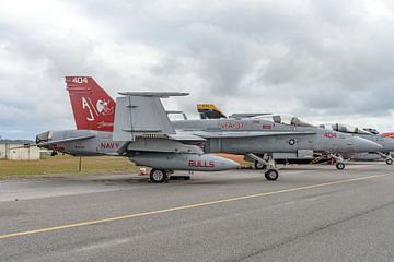 Boeing F/A-18C Hornet from VFA-37 Ragin' Bulls. by Jaap van den Berg