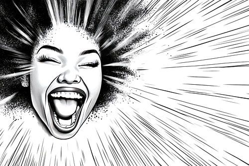 L'expression d'une joie intense